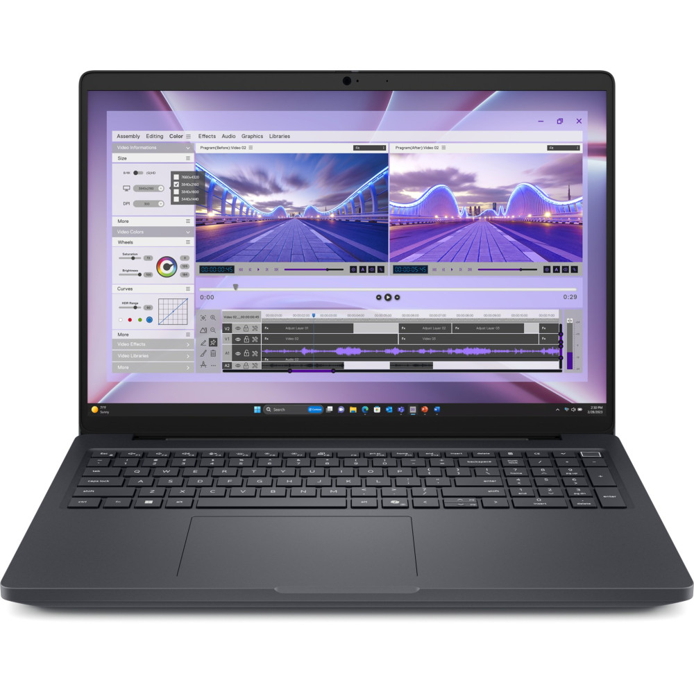 DELL PRO MAX 16 MC16250 16" FULL HD+ INTEL CORE ULTRA 7 255H RAM 16GB-SSD 512GB NVMe-INTEL ARC GRAPHICS 140T-WI-FI 7 + GIGABIT L