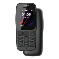 NOKIA 106 DUAL SIM 1.8" A COLORI BAR PHONE TASTIERA RADIO FM TORCIA JACK 3.2mm PORTA MICRO-USB NERO