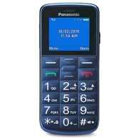 PANASONIC KX-TU110 EASY PHONE DUAL SIM 1.77" TASTI GRANDI E TASTO SOS FUNZIONE TORCIA ITALIA BLUE