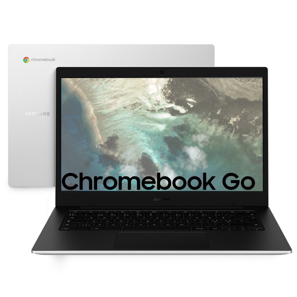 SAMSUNG GALAXY CHROMEBOOK GO 14" CELERON N4500 1.1GHz RAM 4GB-eMMC 64GB-CHROME OS SILVER (XE340XDA-KA1IT)