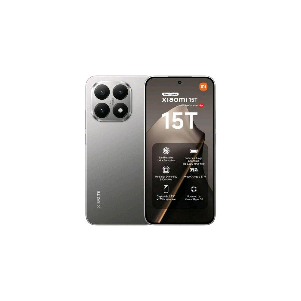 XIAOMI 15T 5G DUAL SIM 6.83" OCTA CORE 512GB RAM 12GB 5G ITALIA GRAY