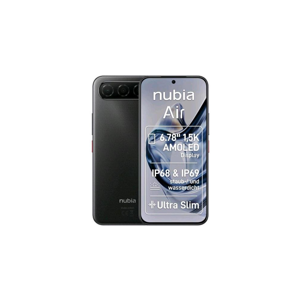 ZTE NUBIA AIR 5G DUAL SIM 6.78" OCTA CORE 256GB RAM 8GB 5G ITALIA TITANIUM BLACK