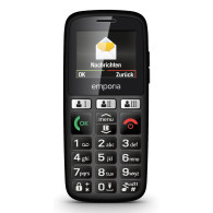 EMPORIA HAPPY 2G SENIOR 1.33" 32MB SIM SINGOLA BLUETOOTH ANDROID ITALIA BLACK