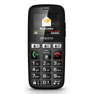 EMPORIA HAPPY 2G SENIOR 1.33" 32MB SIM SINGOLA BLUETOOTH ANDROID ITALIA BLACK