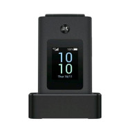 TCL ONETOUCH 4043 4G DUAL SIM 3.2" CLAMSHELL EASY PHONE DOPPIO DISPLAY BASETTA DI RICARICA ITALIA DARK NIGHT GREY