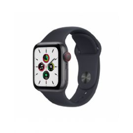 Apple Watch SE GPS + Cellular, 40mm Space Grey Aluminium Case with Midnight Sport Band - Regular - MKR23TY/A