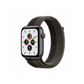 Apple Watch SE GPS + Cellular, 44mm Space Grey Aluminium Case with Tornado/Grey Sport Loop - MKT53TY/A