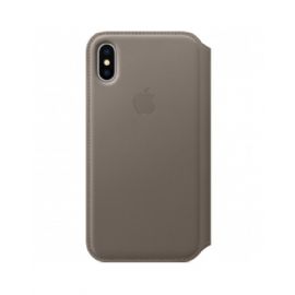 iPhone X Leather Folio - Taupe - MQRY2ZM/A