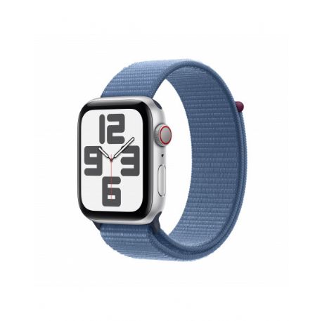 Apple Watch SE GPS + Cellular 44mm Cassa in alluminio argento - Blu inverno sport loop - MRHM3QL/A